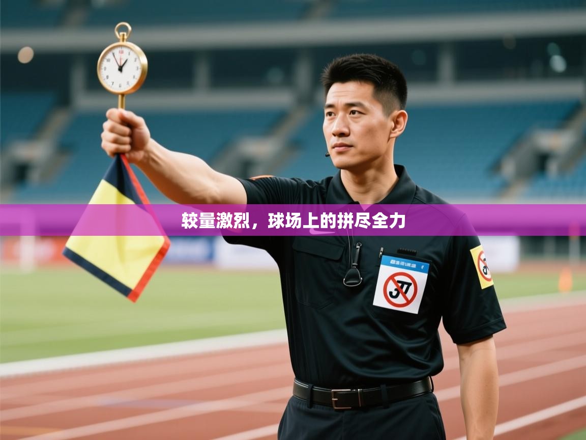 较量激烈，球场上的拼尽全力