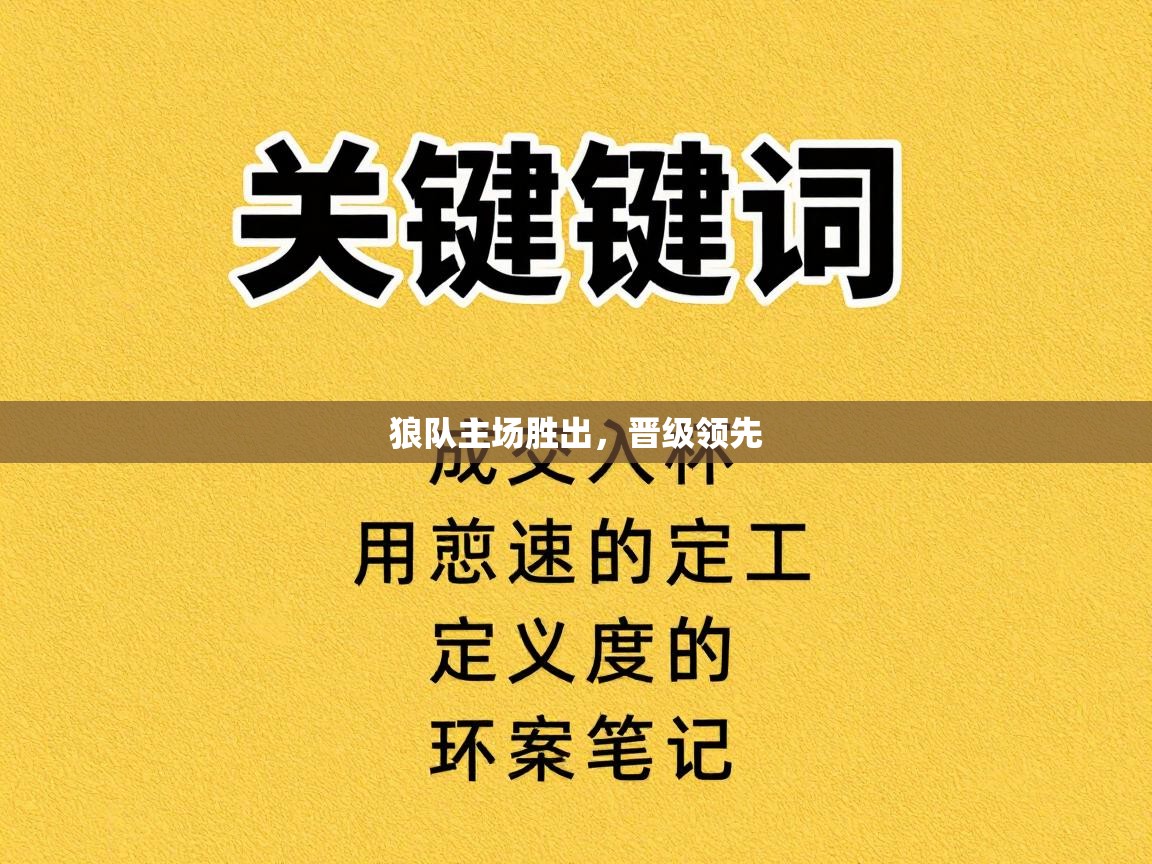 狼队主场胜出，晋级领先