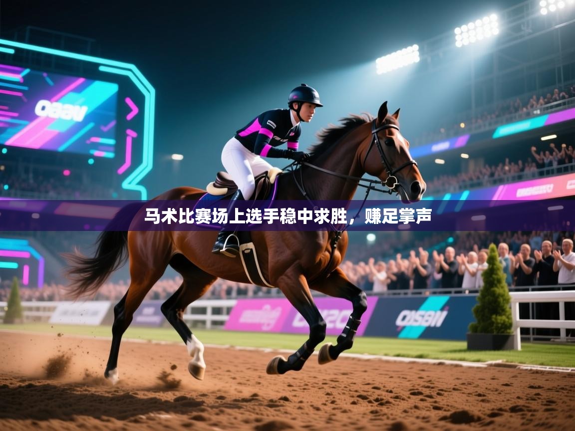 马术比赛场上选手稳中求胜，赚足掌声